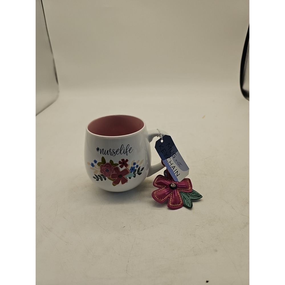 Nurse Life Coffee/Tea 18 oz. Mug & Keychain by Prima Design New